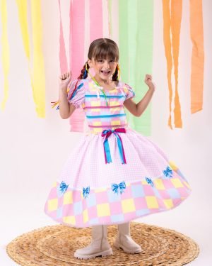 Vestido Marie Junino Luxo Arraia da Docura