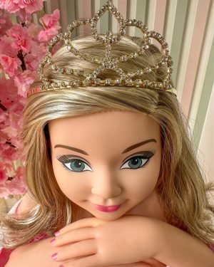 Coroa Belli Strass Dourada Ayla/Aila