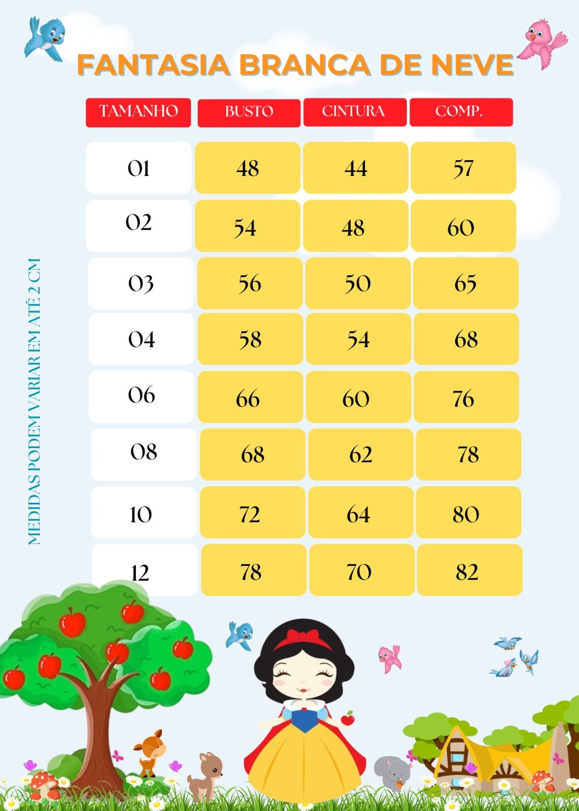 Fantasia Princesa Belli Branca de Neve Modelo 2 - Imagem 10