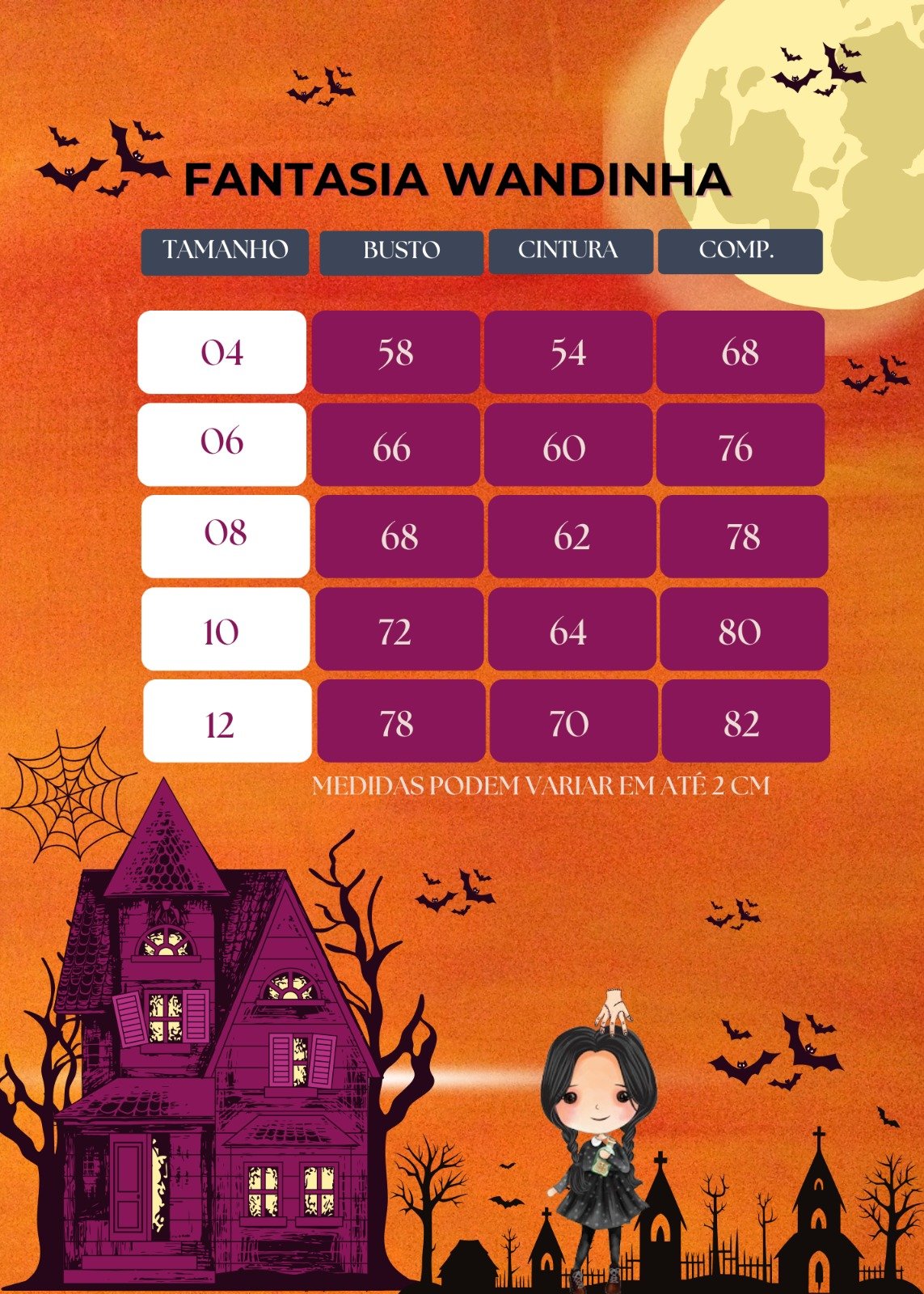 Fantasia Princesa Belli Wandinha - Imagem 10