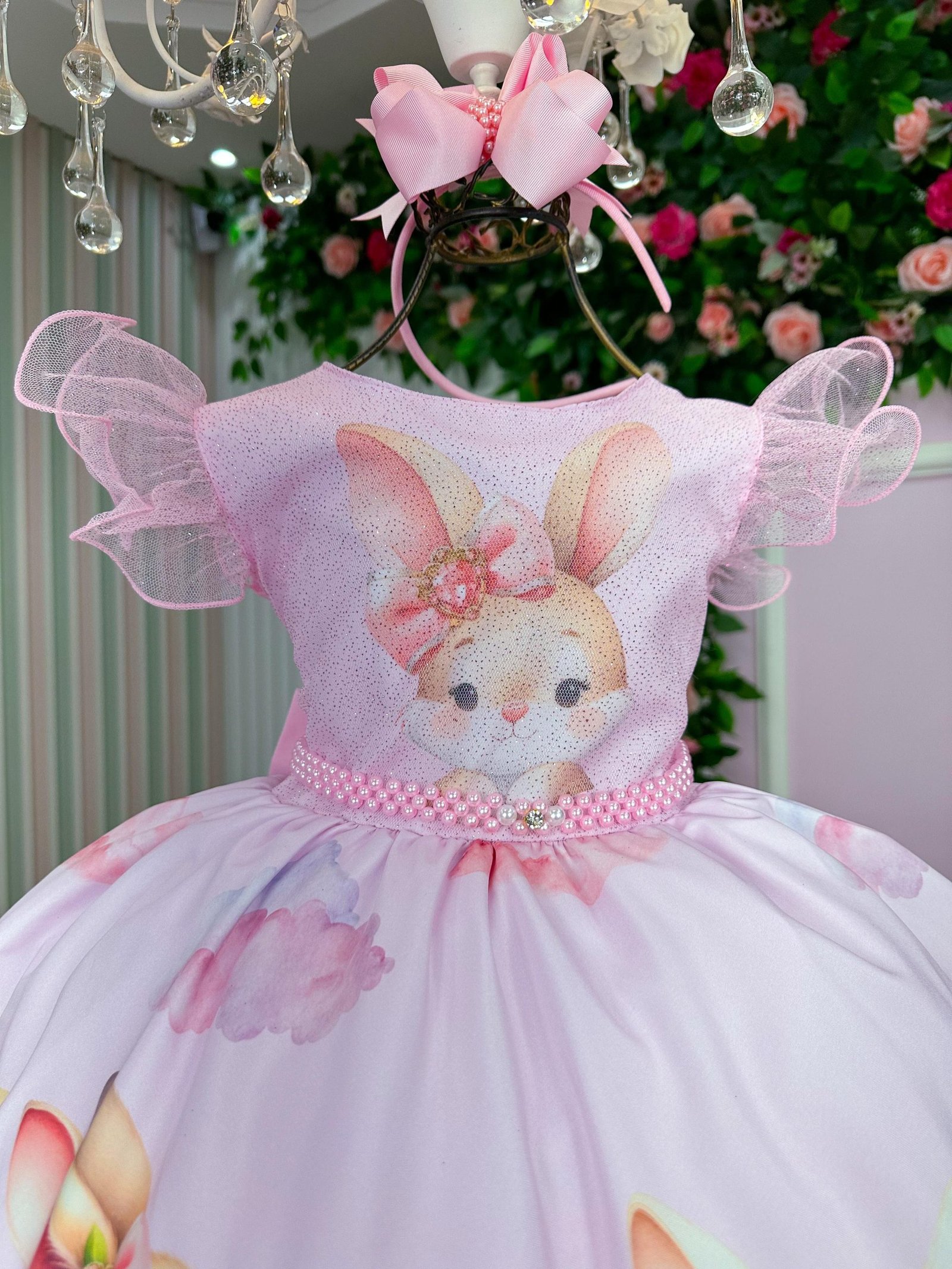 Vestido Marie Coelhinho Rosa Bebe - Imagem 2