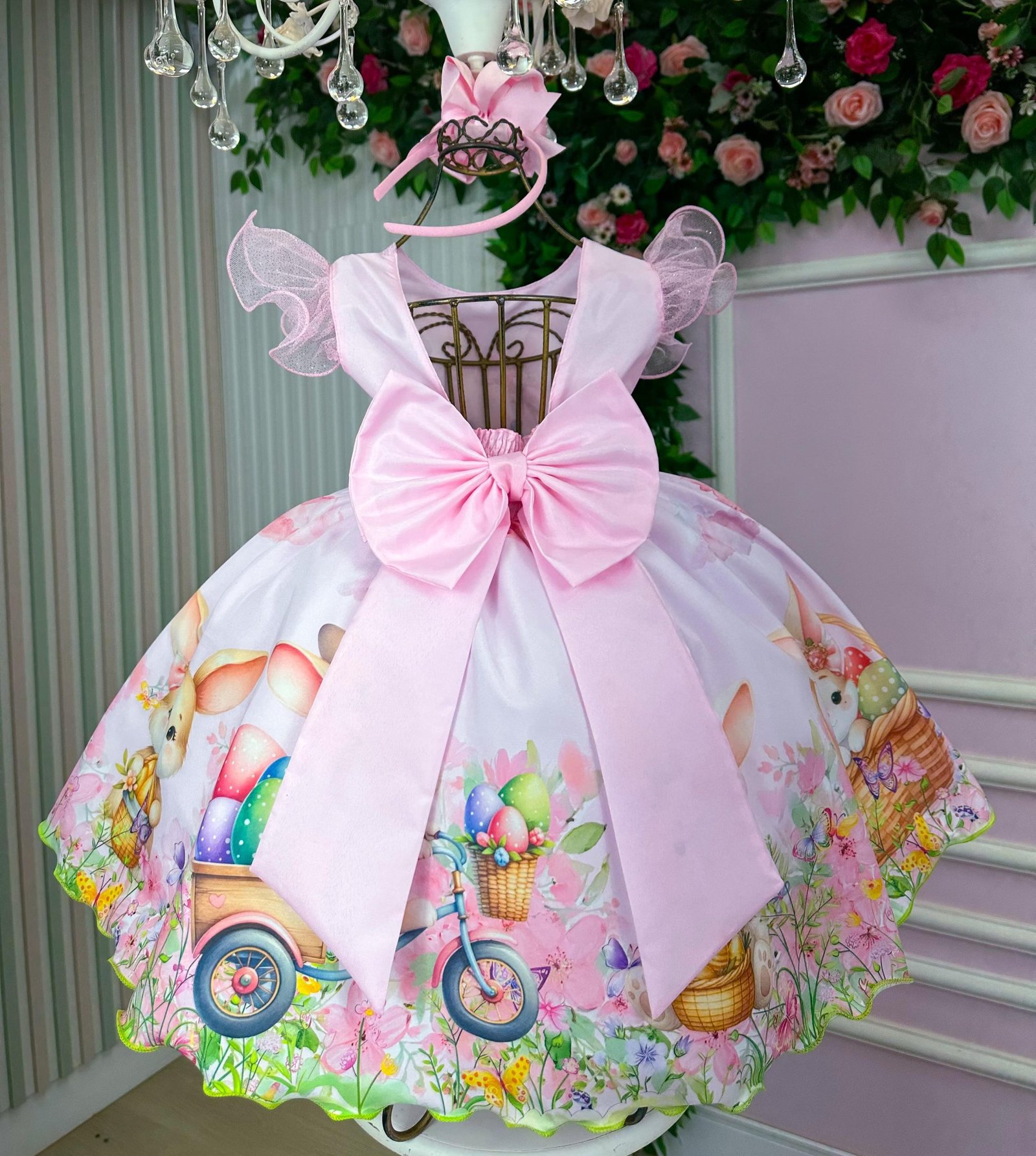 Vestido Marie Coelhinho Rosa Bebe - Imagem 4