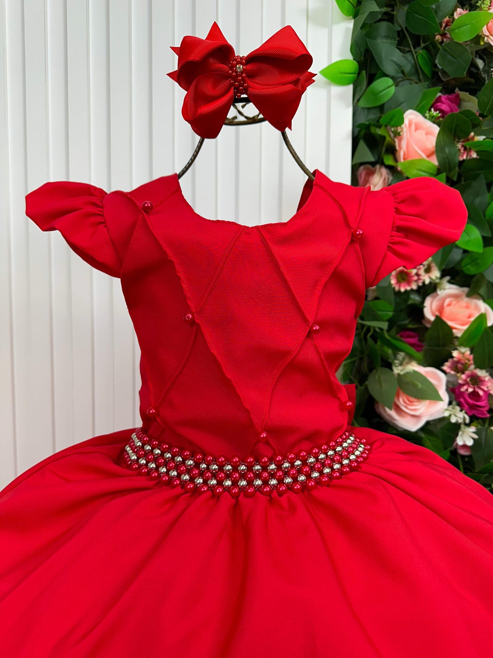Vestido Ysa Kids Ariane Longo Vermelho - Imagem 2