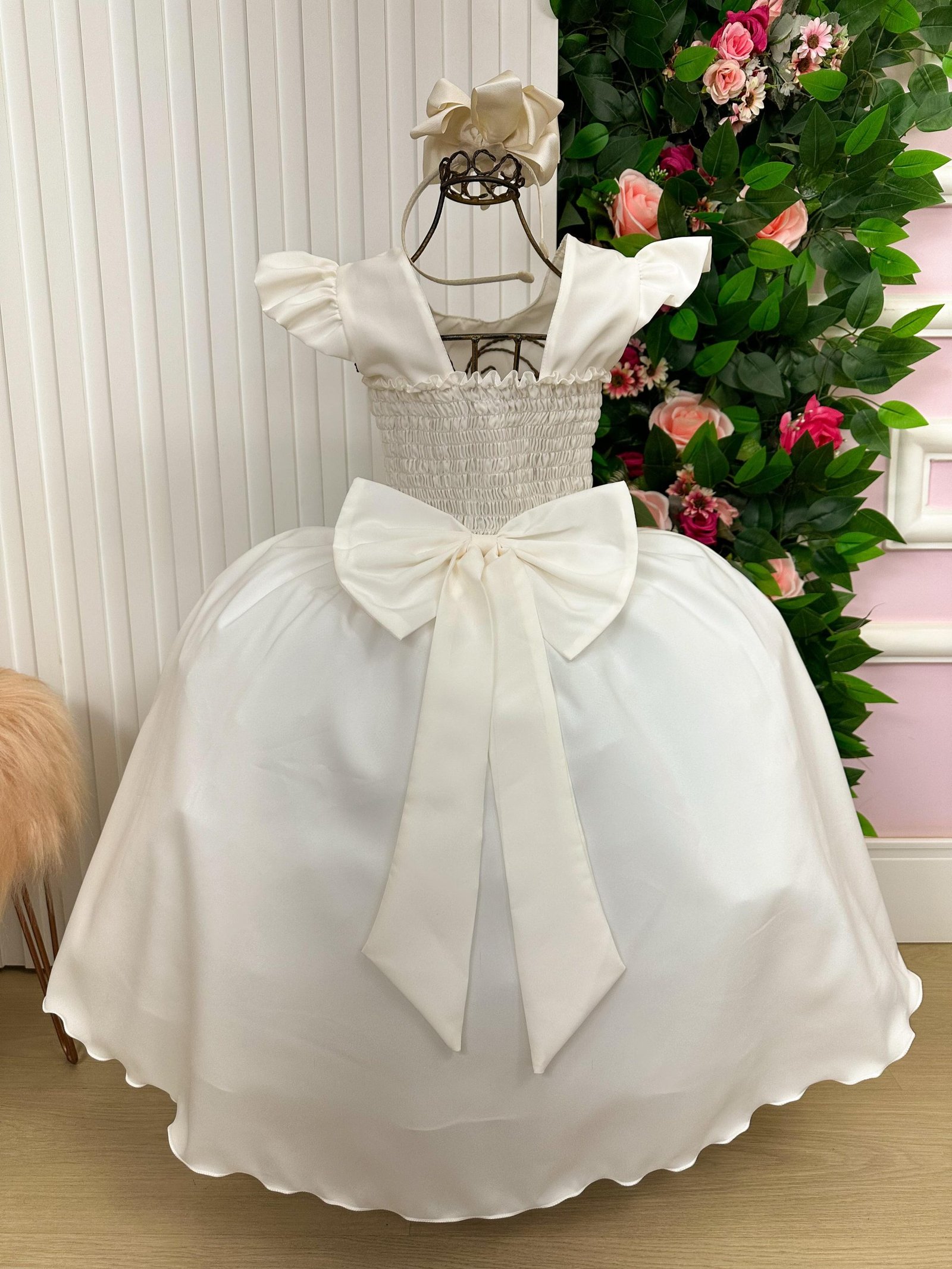 Vestido Ysa Kids Ariane Longo Off - Imagem 3