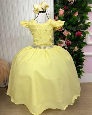 Vestido Ysa Kids Ariane Longo Amarelo
