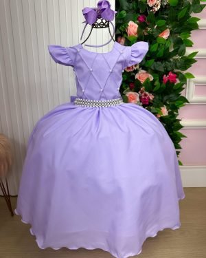 Vestido Ysa Kids Ariane Longo Lavanda