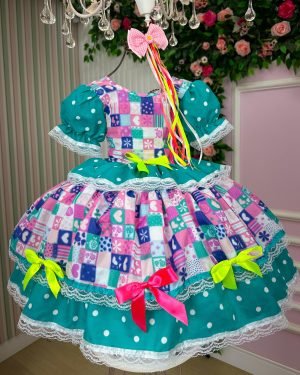 Vestido Junino Mimadine Luxo Pietra