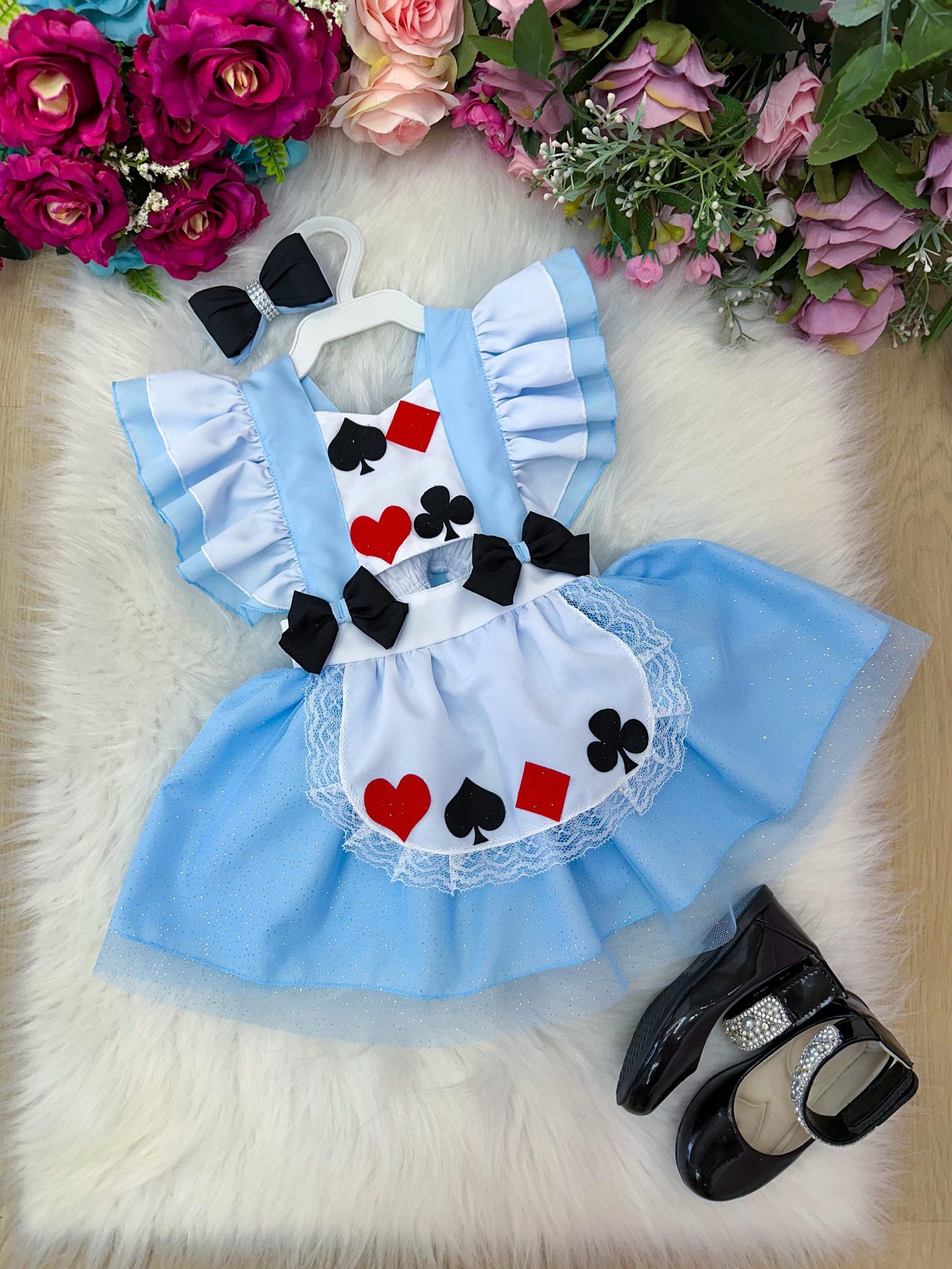 Romper/Vestido Princesa Belli Alice no Pais das Maravilhas - Imagem 4