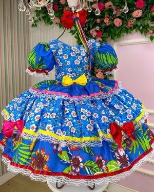 Vestido Junino Mimadine Luxo Lorena