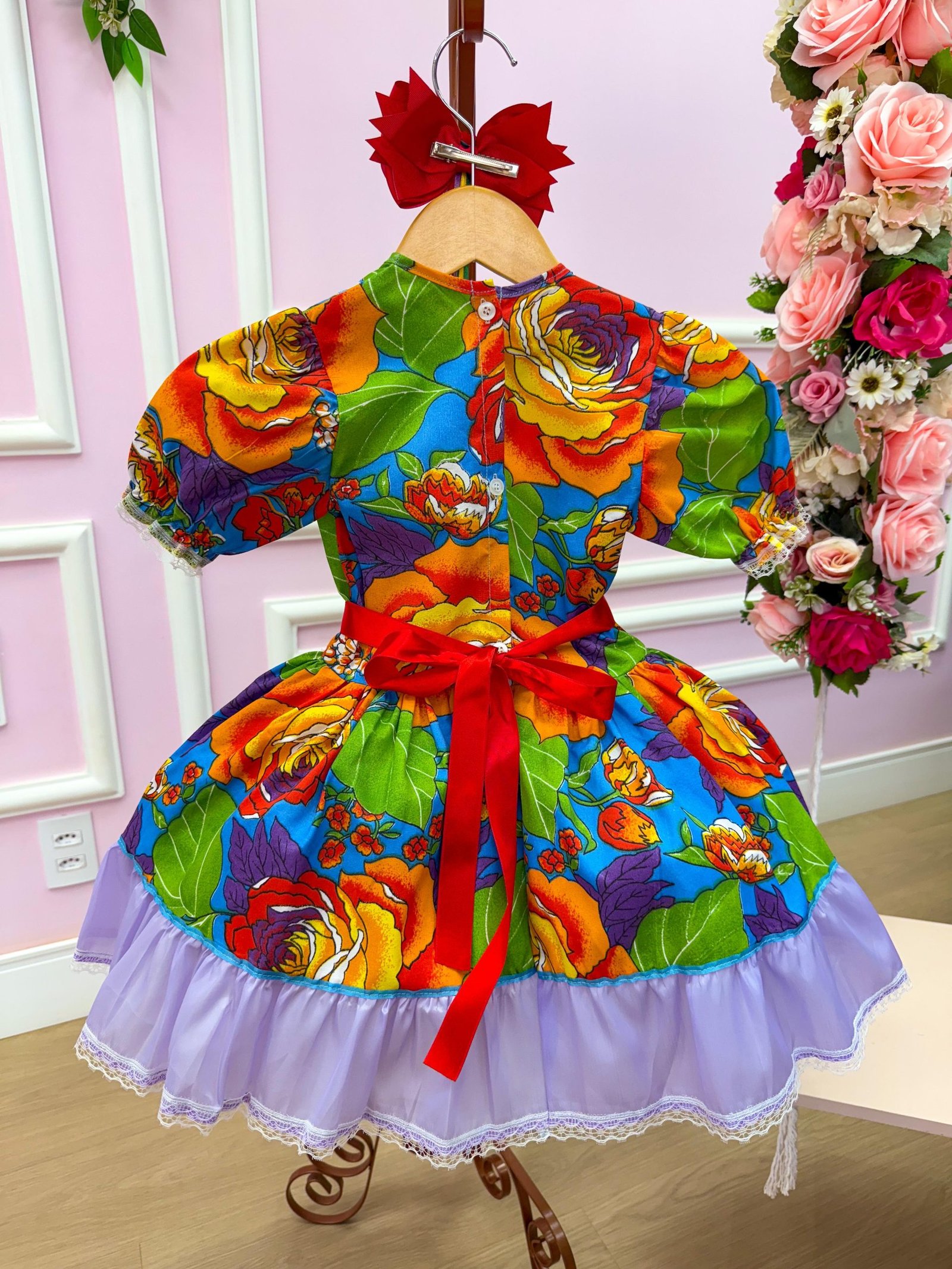 Vestido Junino Sem Short Madalena - Imagem 3