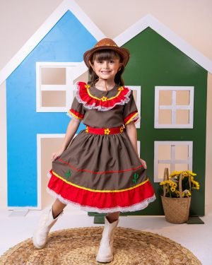 Fantasia Junino Princesa Belli Cangaceira/Maria Bonita