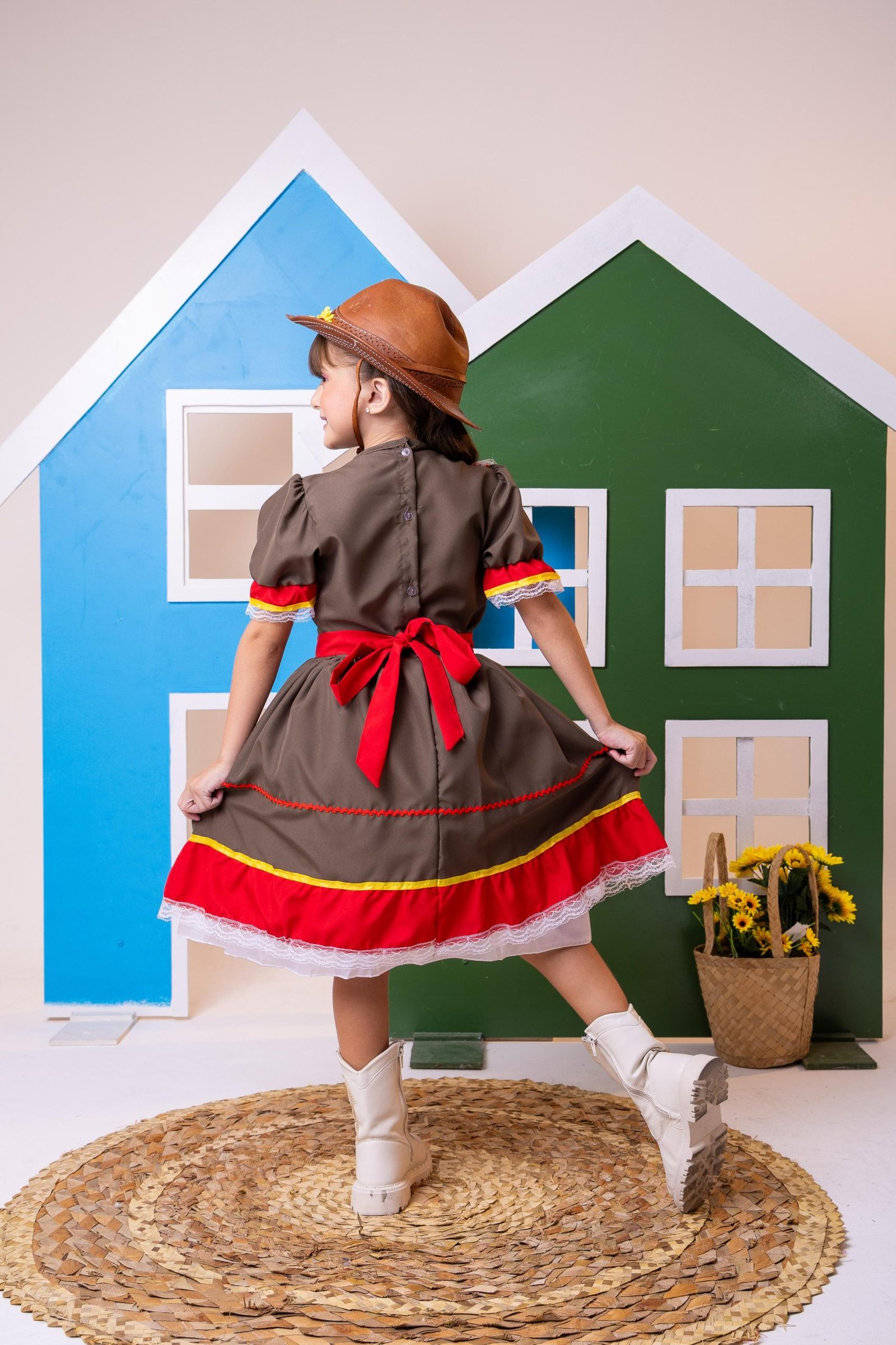 Fantasia Junino Princesa Belli Cangaceira/Maria Bonita - Imagem 5