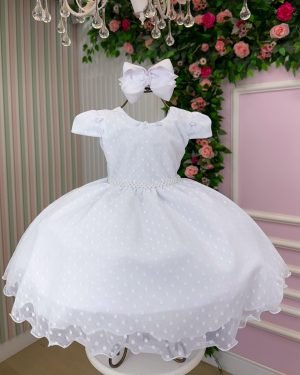 Vestido Vitoria Kids Maria Helena Branco