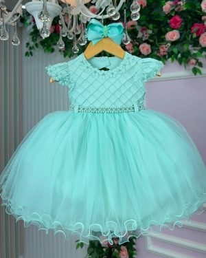 Vestido Menina Bonita Bebe Julieta Verde Menta