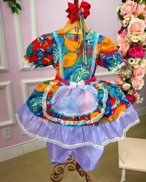 Vestido Junino Tropical Lorenza