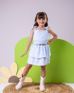 Conjunto Blogueirinha Clarissa Azul Bebe