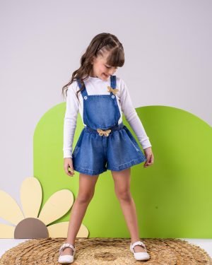 Jardineira Blogueirinha Jeans Elo