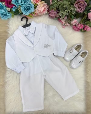 Conjunto Social Miss Cherry Felipe Calça Branco