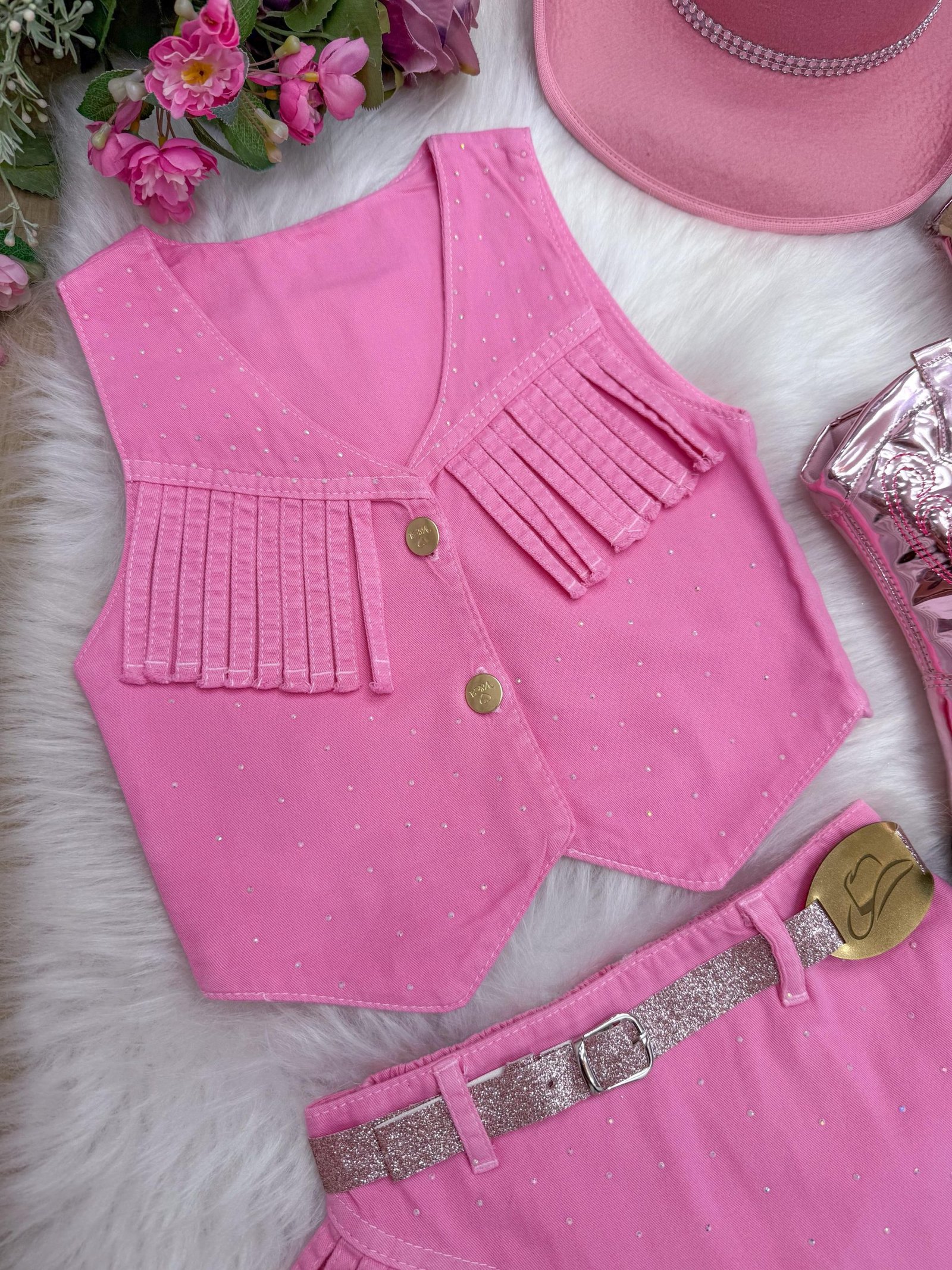 Conjunto Blogueirinha Boiadeira Maraisa Rosa - Imagem 8