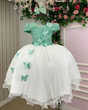 Vestido Juvenil – Midi Vila Lele Sabrina Verde Oliva e