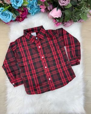 Camisa Xadrez Junina Luciano Vermelha