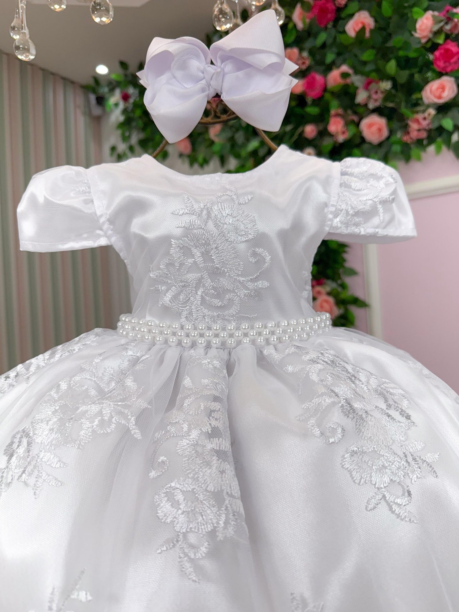 Vestido Enjoy Bebe Amelia Realeza Branco - Imagem 2