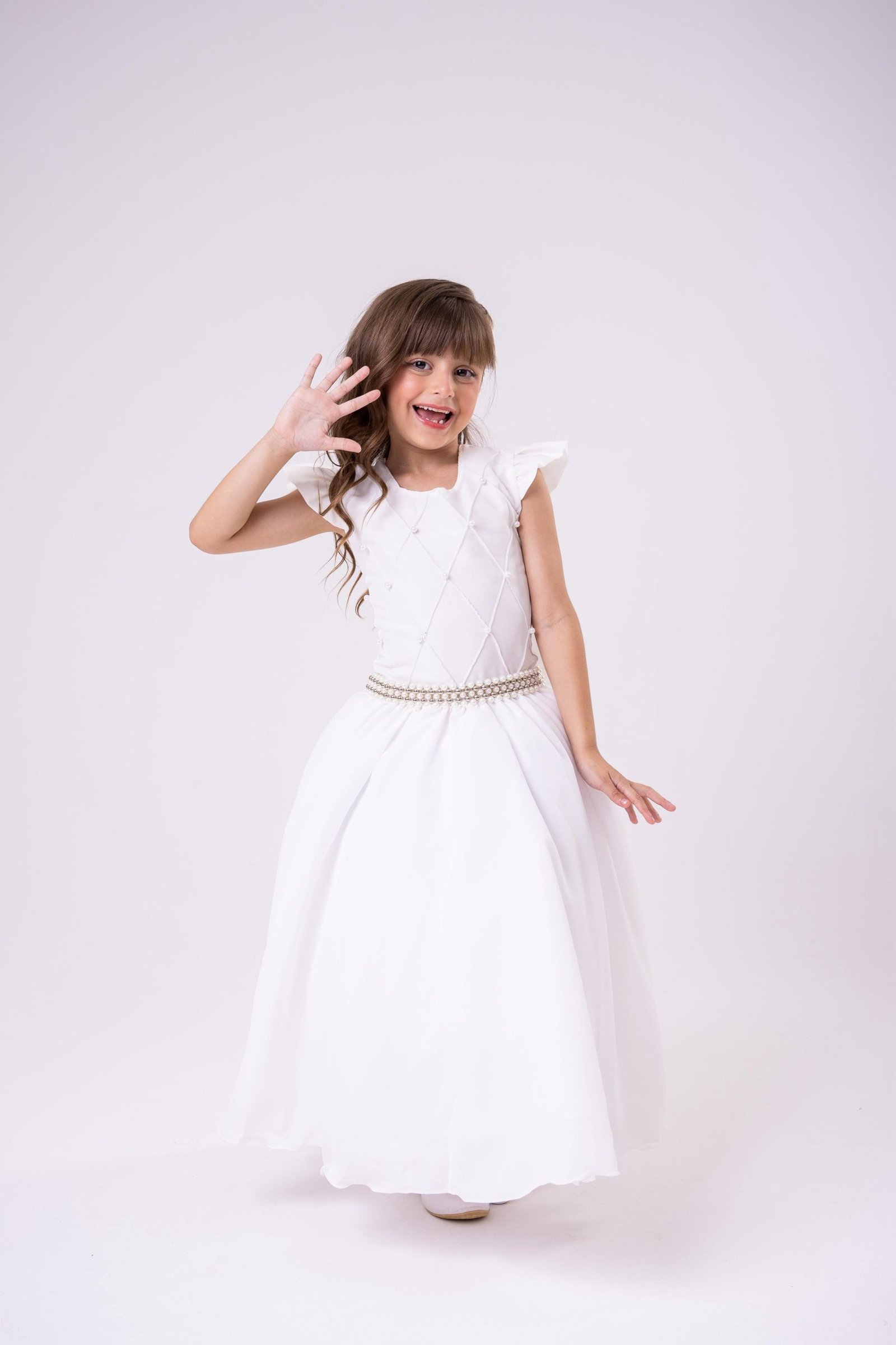 Vestido Ysa Kids Ariane Longo Off - Imagem 5