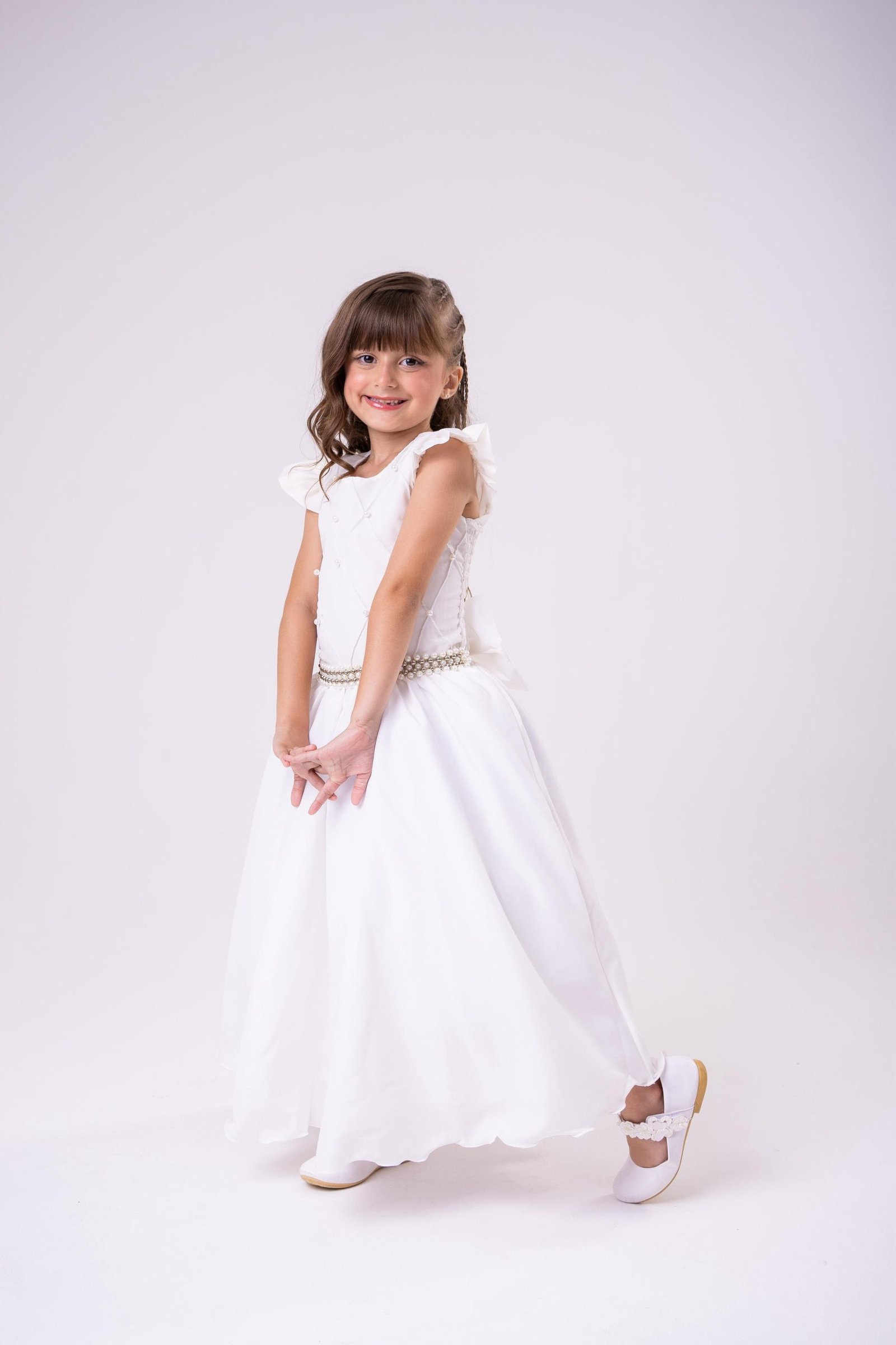 Vestido Ysa Kids Ariane Longo Off - Imagem 7