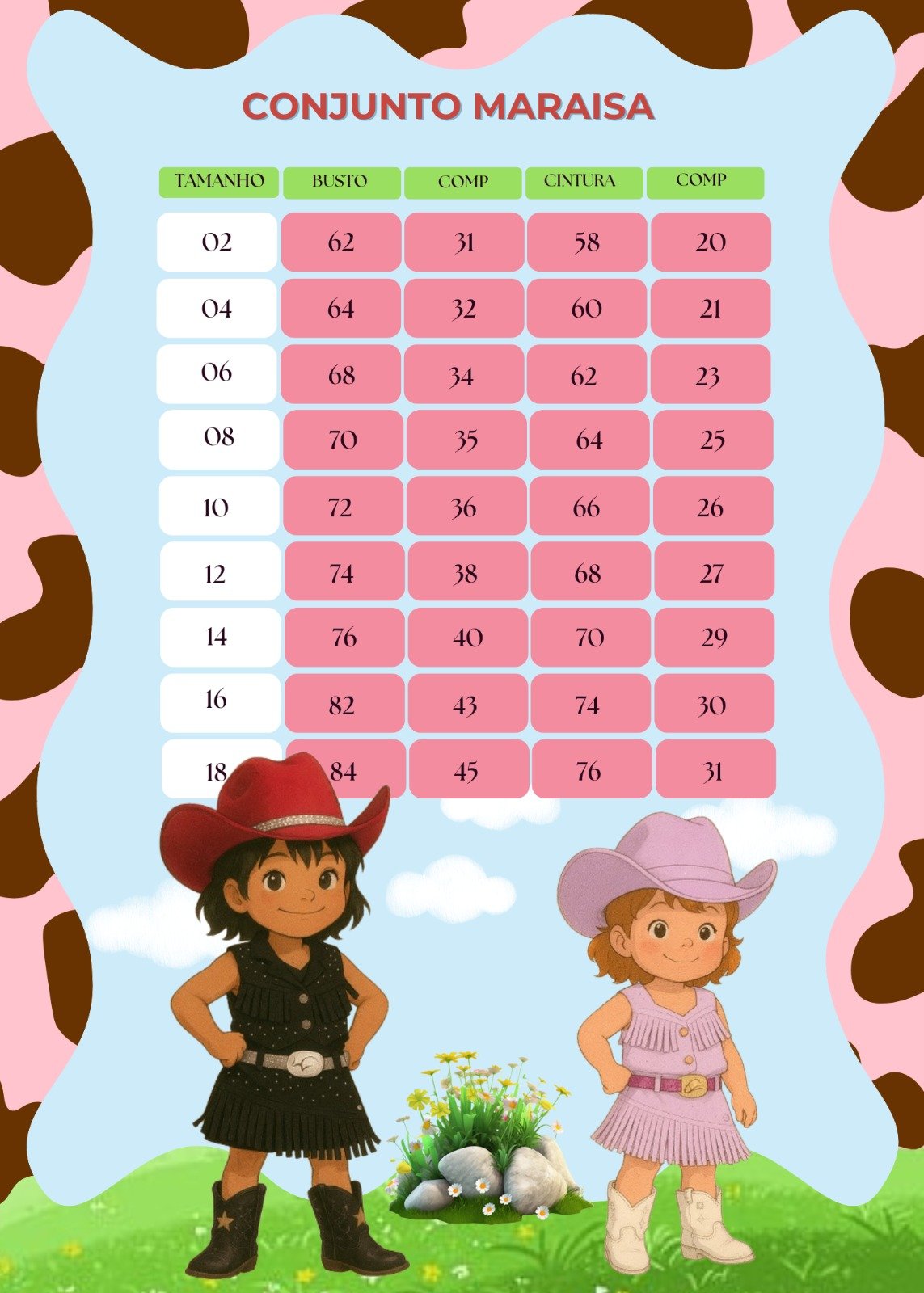 Conjunto Blogueirinha Boiadeira Maraisa Rosa - Imagem 10