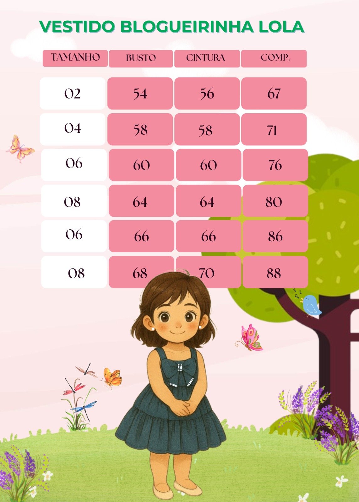 Vestido Blogueirinha Lola Azul Bebe - Imagem 4