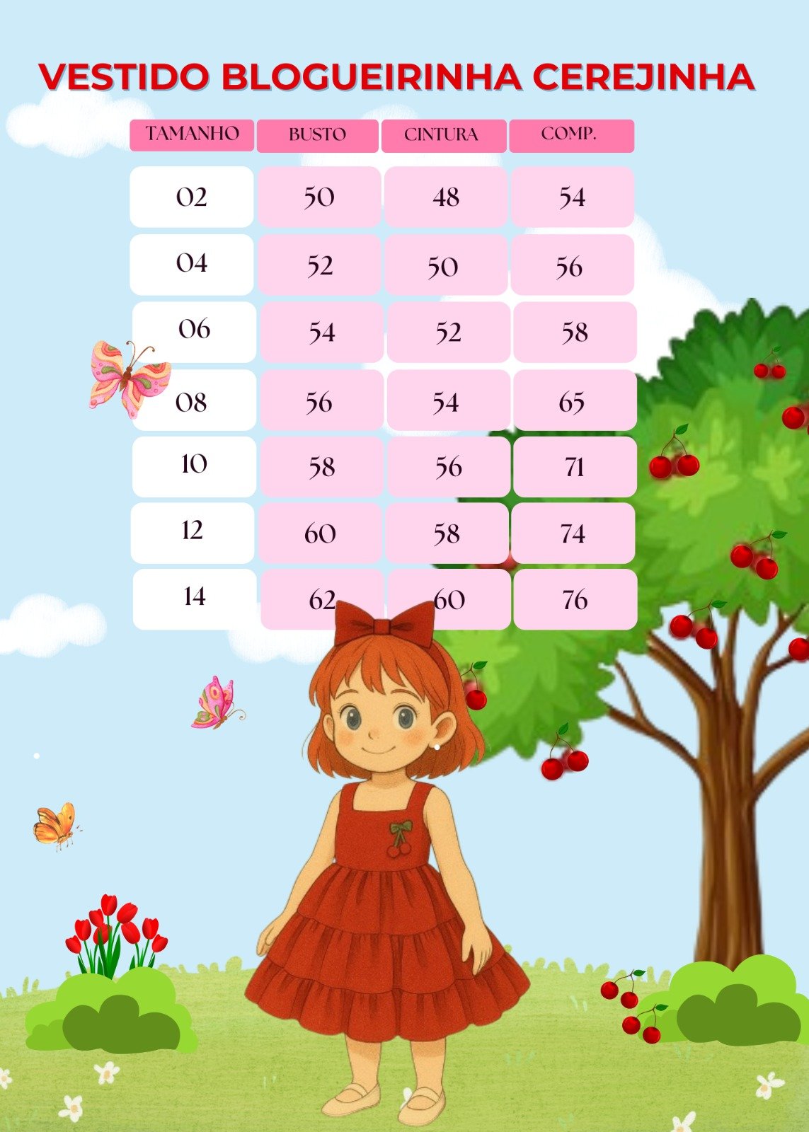Vestido Blogueirinha Vermelho Cerejinha - Imagem 10
