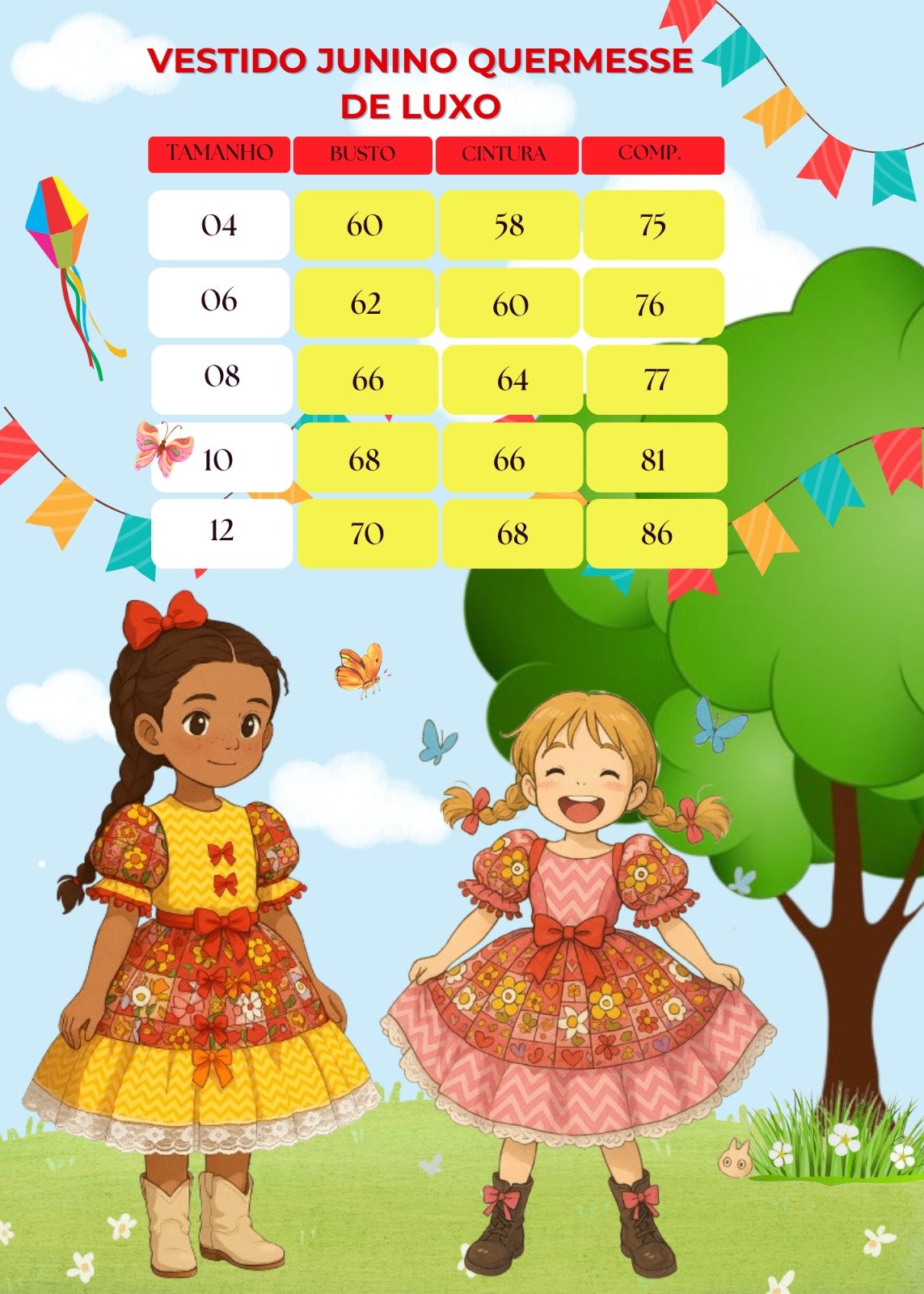 Vestido Marie Junino Quermesse de Luxo Pink - Imagem 6