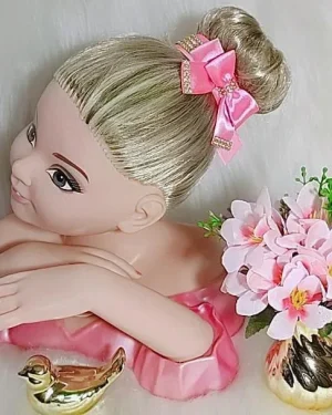 Porta Coque Belli Rosa Chiclete Laço Strass