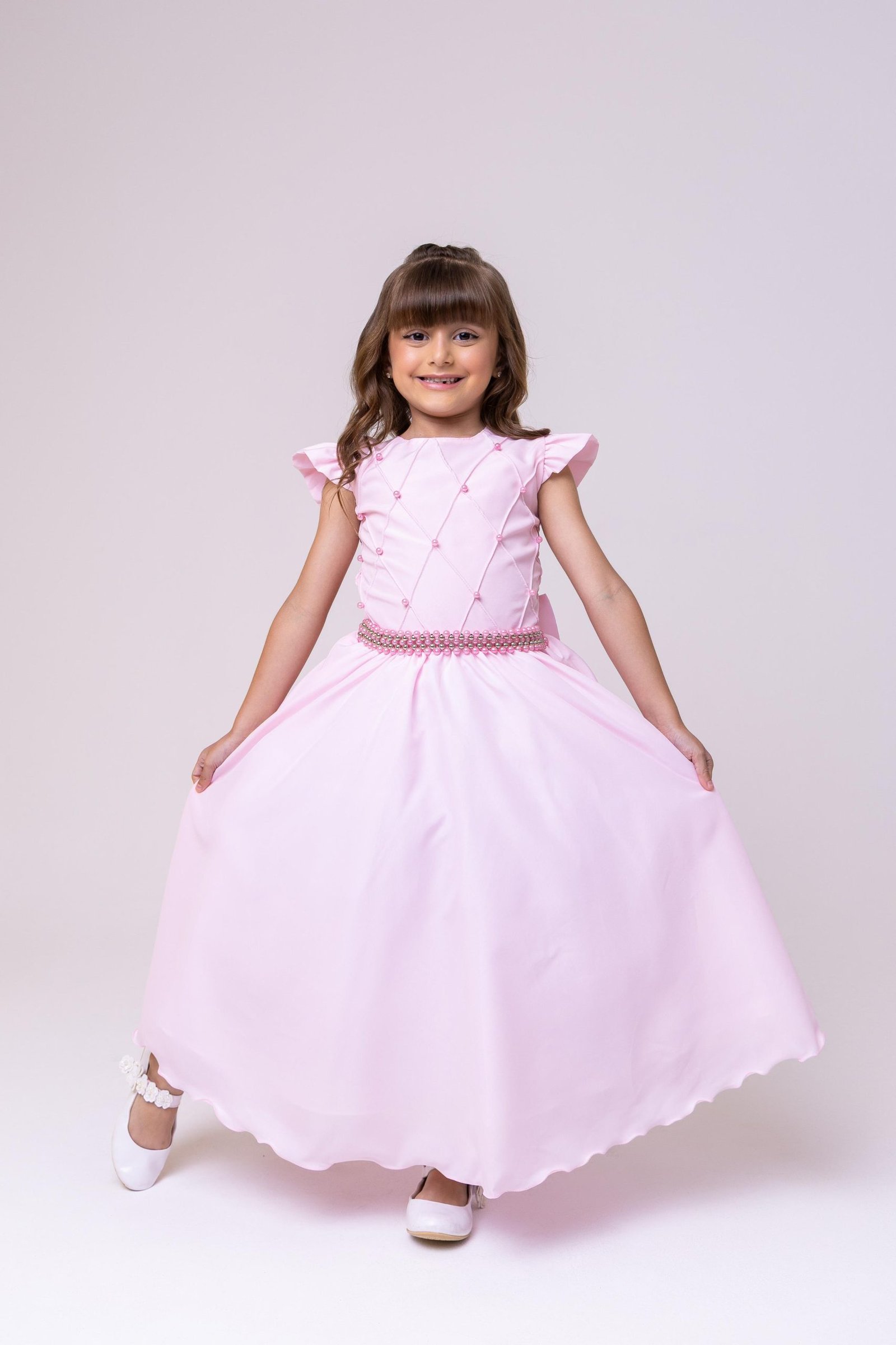 Vestido Ysa Kids Ariane Longo Rosa Bebe - Imagem 4