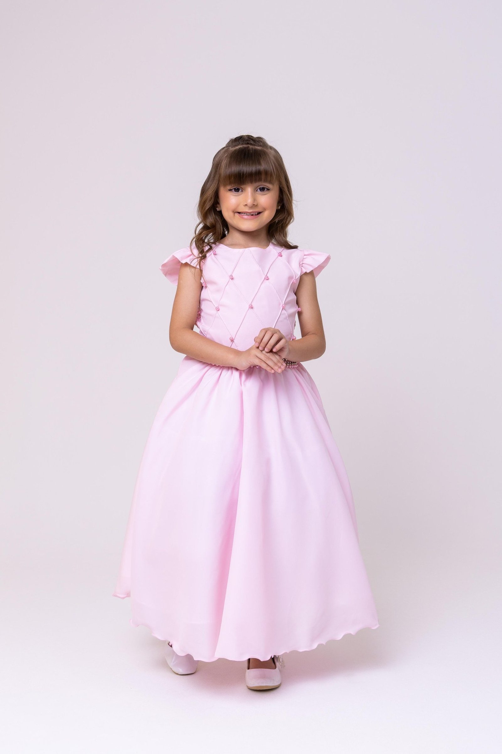 Vestido Ysa Kids Ariane Longo Rosa Bebe - Imagem 5