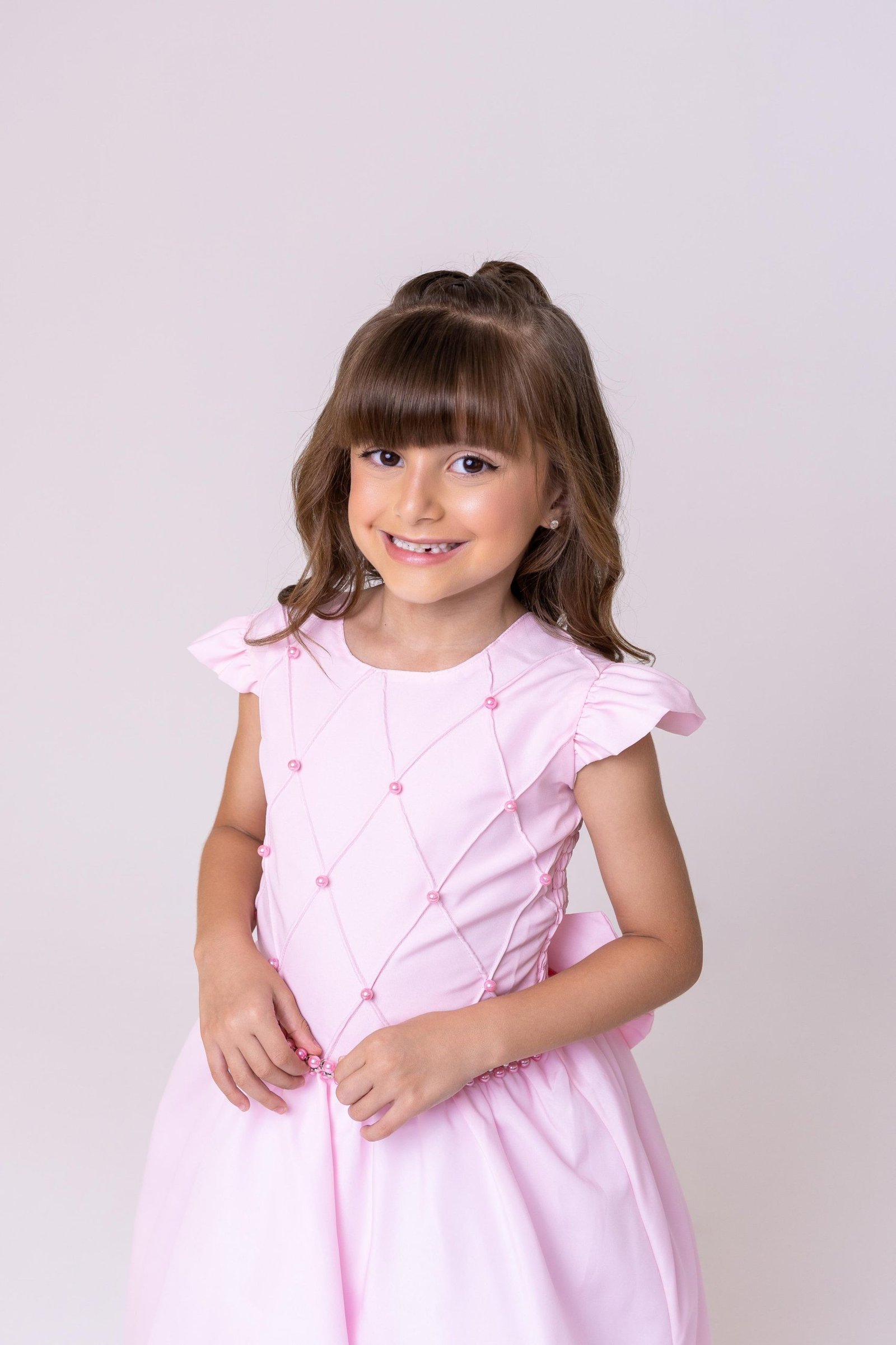 Vestido Ysa Kids Ariane Longo Rosa Bebe - Imagem 6