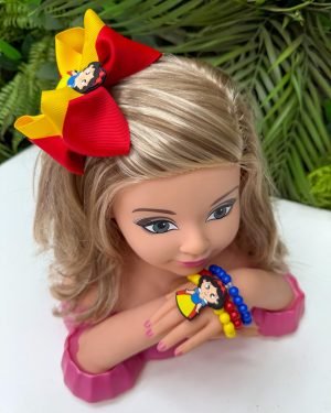 Laço Belli Tematico Branca De neve + Pulseira