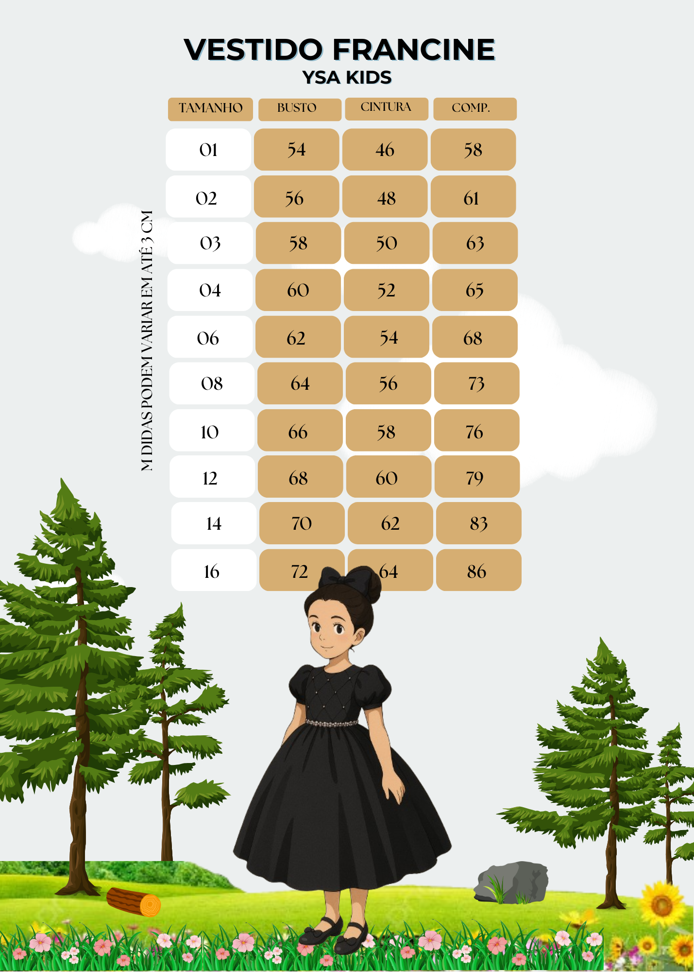 Vestido Ysa Kids Francine Rosa Chiclete - Imagem 5