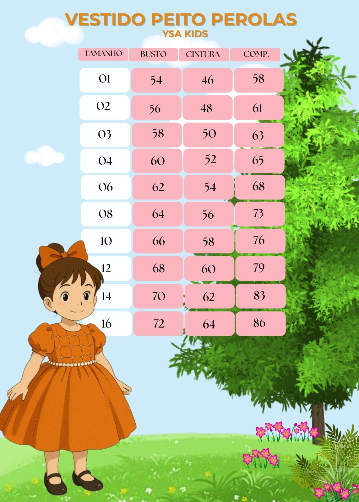 Vestido Ysa Kids Marsala Peito Perolas - Imagem 5