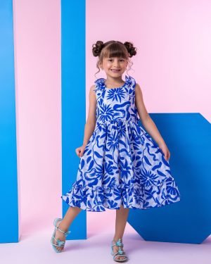 Vestido Banana Club Nayara Azul Royal