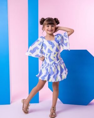 Conjunto Banana Club Alissa Azul e Verde