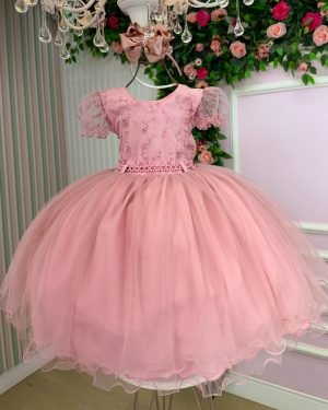 Vestido Infantil Menina Bonita Milene Rose