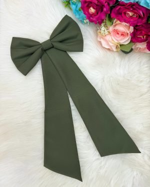 Laço Opcional / Faixa Do Vestido Selena Verde Militar