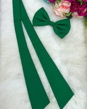 Laço Opcional / Faixa Do Vestido Selena Verde Bandeira