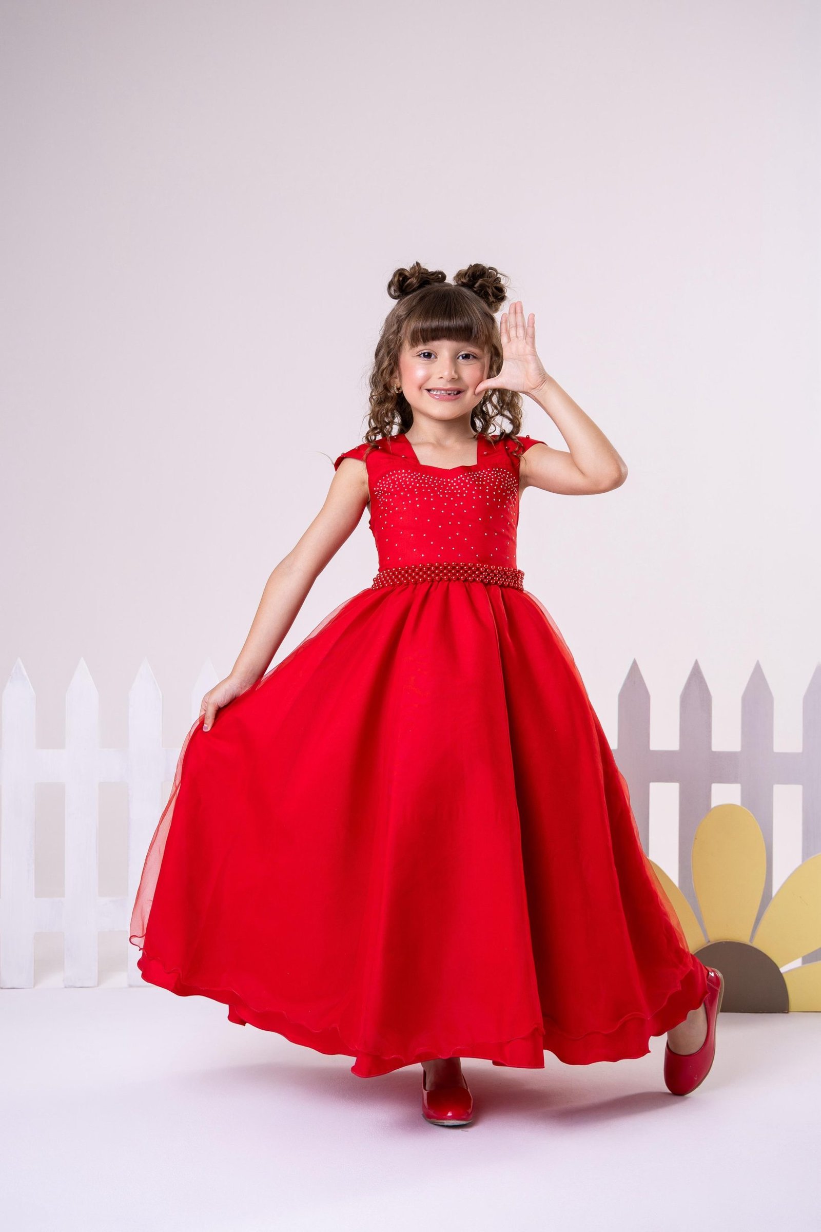 Vestido Giovanella/Giovanela Longo Valentina Vermelho - Imagem 2