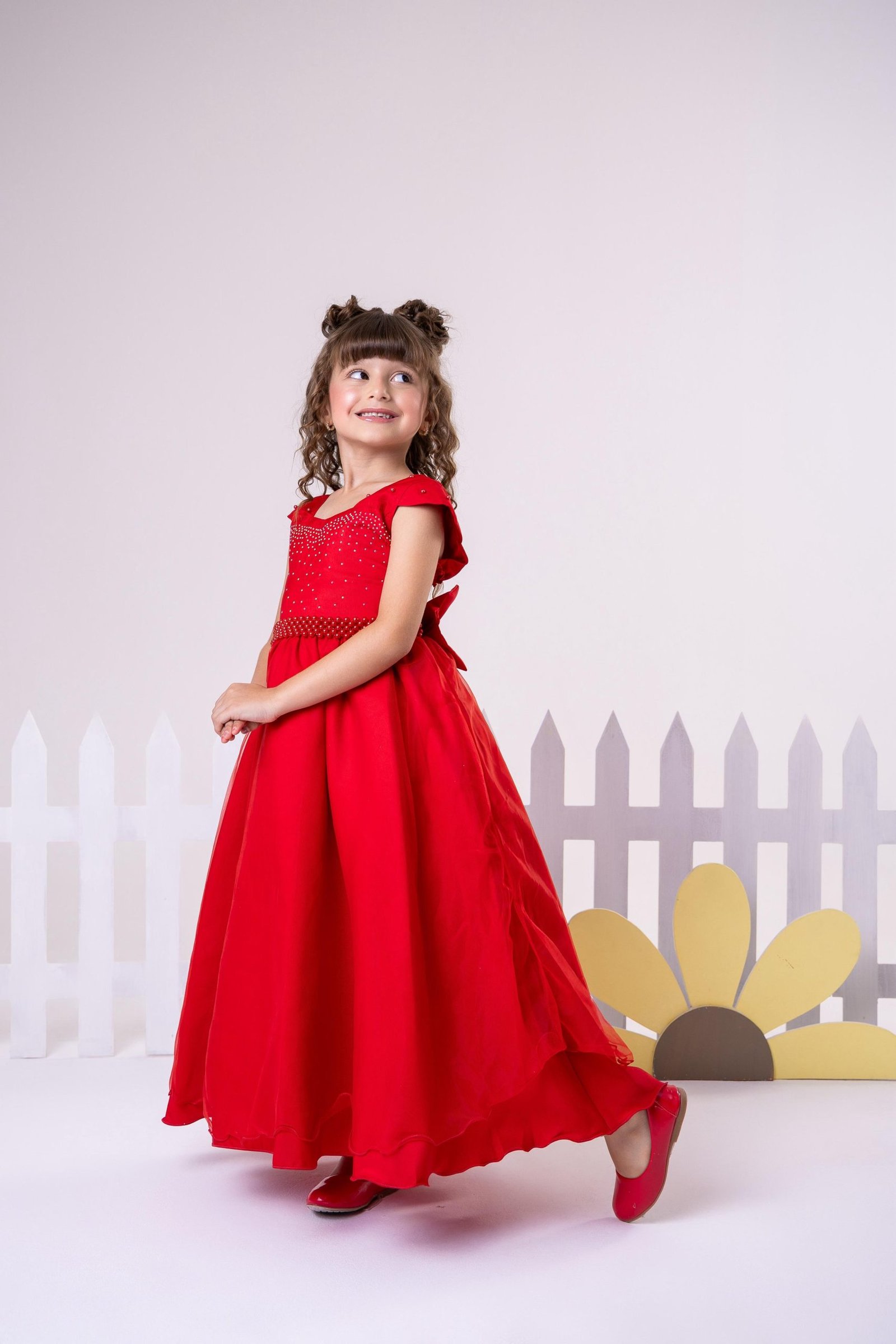 Vestido Giovanella/Giovanela Longo Valentina Vermelho - Imagem 4