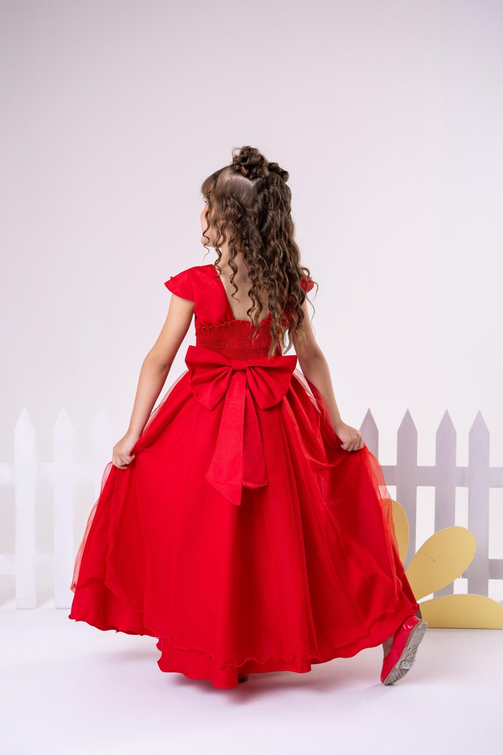 Vestido Giovanella/Giovanela Longo Valentina Vermelho - Imagem 6