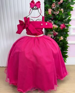 Vestido Banana Club Longo Doce Elegancia Pink