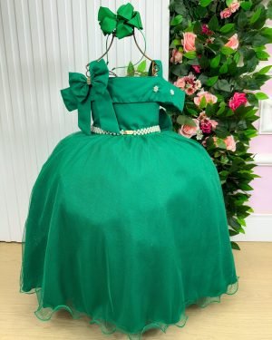Vestido Banana Club Longo Doce Elegancia Verde Bandeira