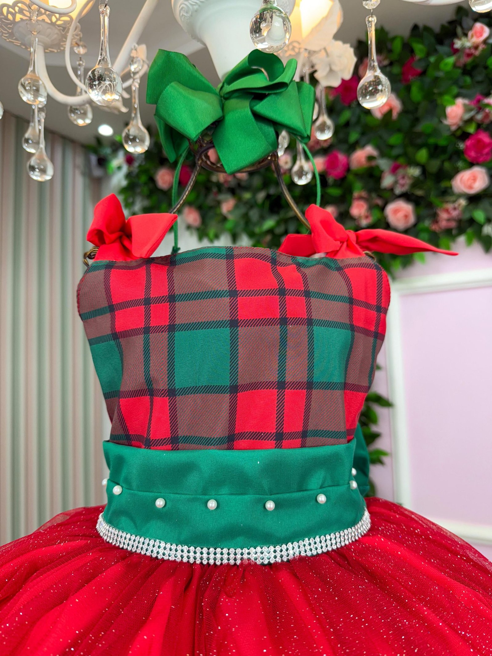 Vestido Marie Aurora Natalino Vermelho - Natal - Imagem 2